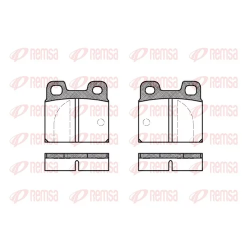 Sada brzdových platničiek kotúčovej brzdy REMSA 0005.00