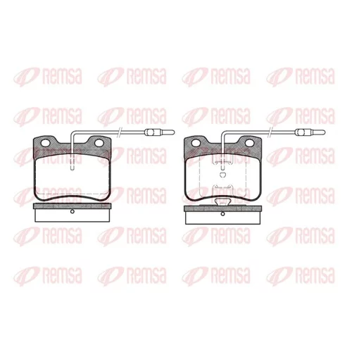 Sada brzdových platničiek kotúčovej brzdy REMSA 0247.04
