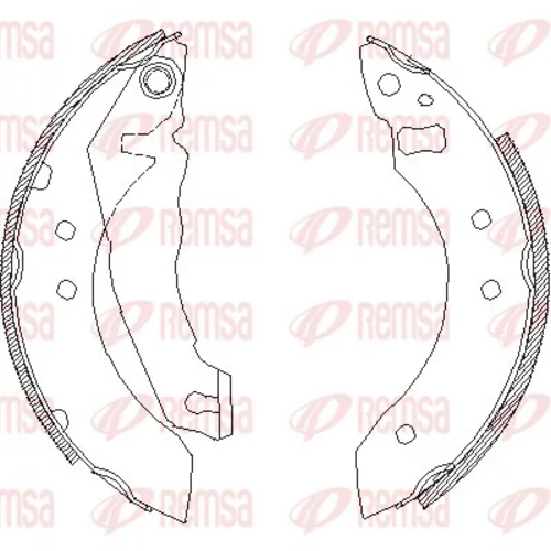 Brzdové čeľuste REMSA 4051.00
