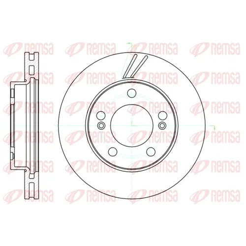 Brzdový kotúč REMSA 61040.10