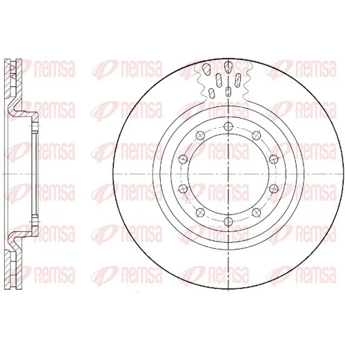 Brzdový kotúč REMSA 61672.10