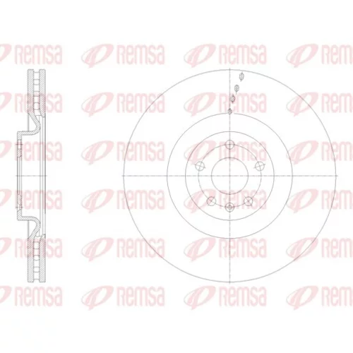 Brzdový kotúč REMSA 62113.10
