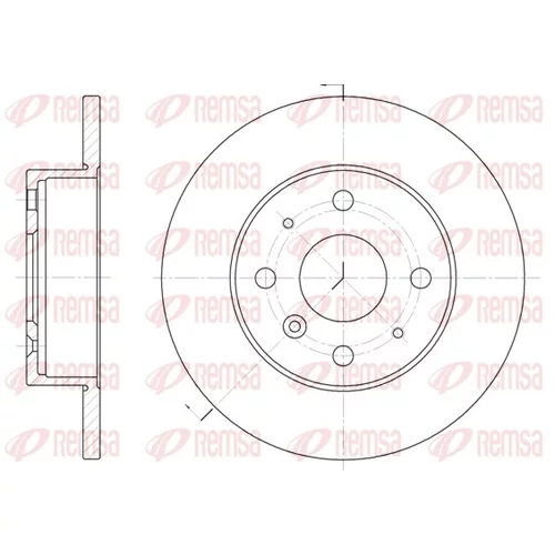 Brzdový kotúč REMSA 6363.00