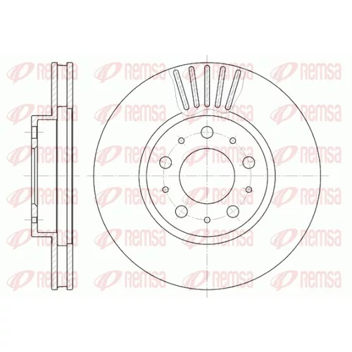 Brzdový kotúč REMSA 6410.10