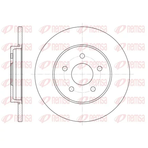 Brzdový kotúč REMSA 6661.00