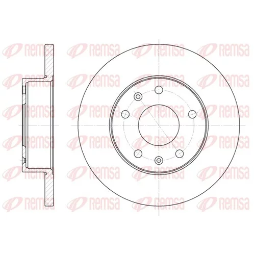 Brzdový kotúč REMSA 6721.00