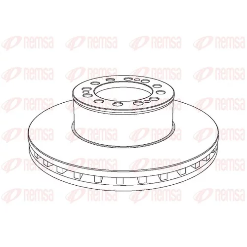 Brzdový kotúč REMSA NCA1046.20