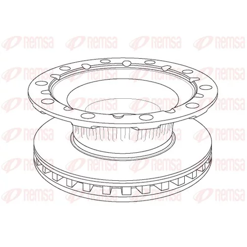 Brzdový kotúč REMSA NCA1176.20