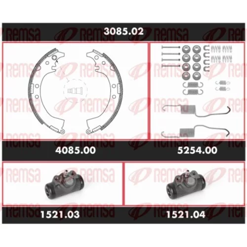 Sada bŕzd, Bubnová brzda REMSA 3085.02