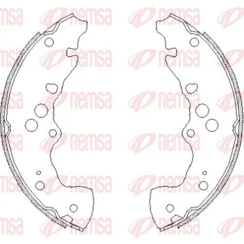 Brzdové čeľuste REMSA 4240.00