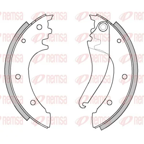 Brzdové čeľuste REMSA 4290.00