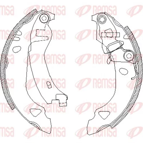 Brzdové čeľuste REMSA 4302.00