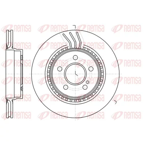 Brzdový kotúč REMSA 61071.10