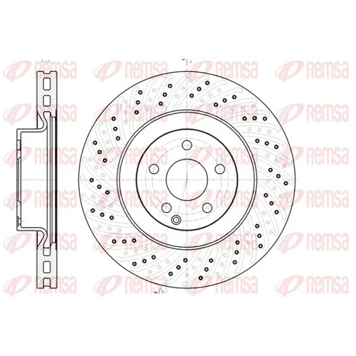 Brzdový kotúč REMSA 61186.10