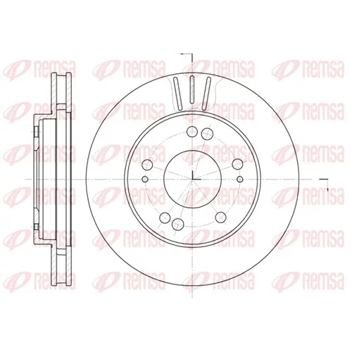 Brzdový kotúč REMSA 61220.10