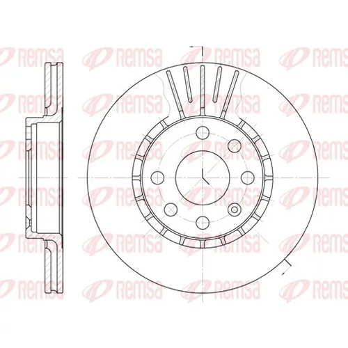 Brzdový kotúč REMSA 6174.10