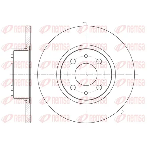 Brzdový kotúč REMSA 6192.00