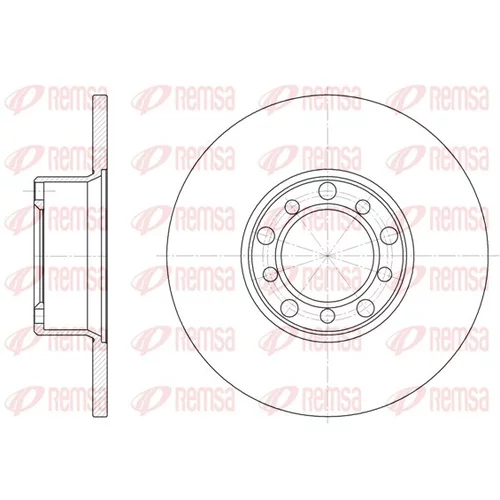 Brzdový kotúč REMSA 6272.00