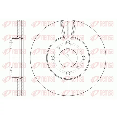 Brzdový kotúč REMSA 6610.10