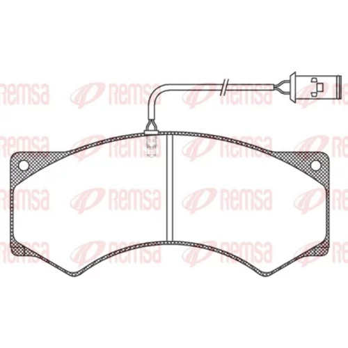 Sada brzdových platničiek kotúčovej brzdy REMSA JCA 277.41