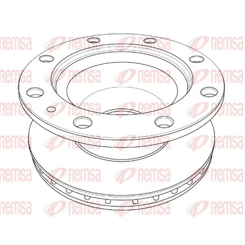 Brzdový kotúč REMSA NCA1202.20