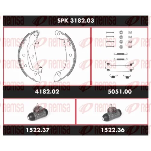 Sada bŕzd, Bubnová brzda REMSA SPK 3182.03
