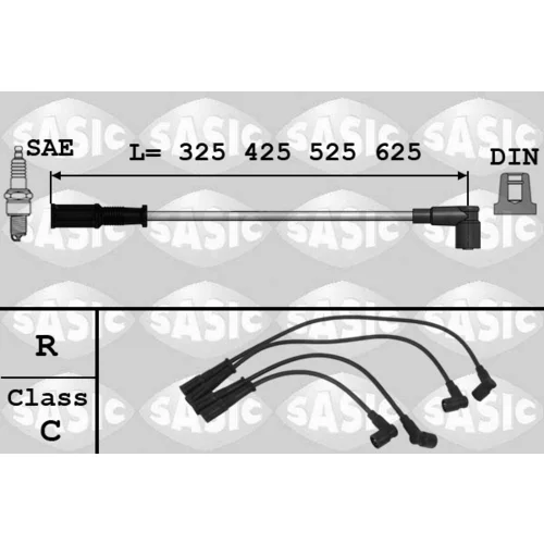 Sada zapaľovacích káblov SASIC 9286017