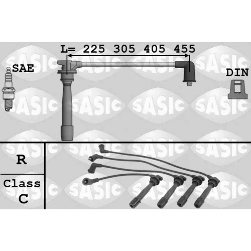 Sada zapaľovacích káblov SASIC 9286051