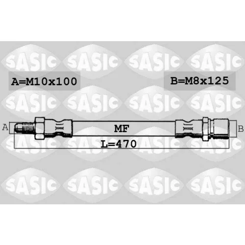 Brzdová hadica SASIC SBH0137