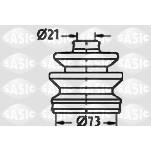 Manžeta hnacieho hriadeľa - opravná sada SASIC 9004709
