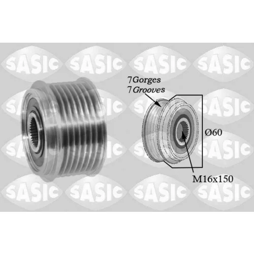 Voľnobežka alternátora SASIC 1676027