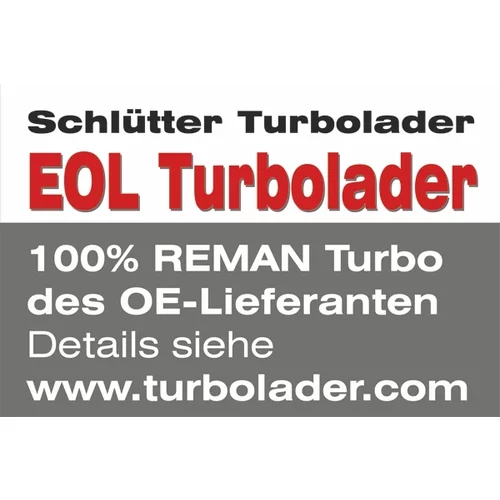 Plniace dúchadlo SCHLÜTTER TURBOLADER 172-02345EOL