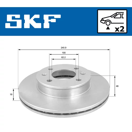 Brzdový kotúč VKBD 80514 V2 /SKF/ - obr. 1