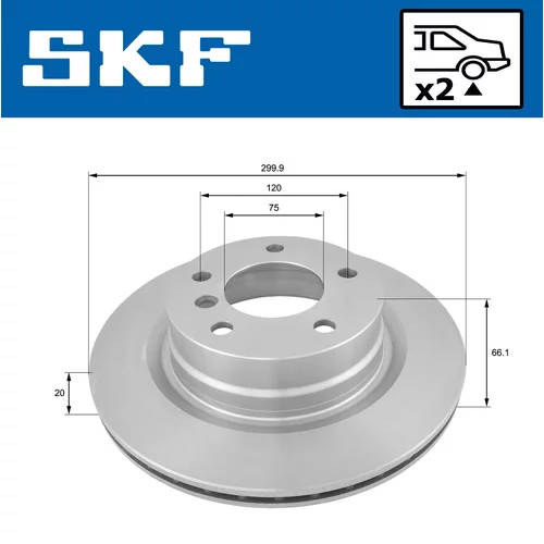 Brzdový kotúč VKBD 90031 V2 /SKF/ - obr. 1