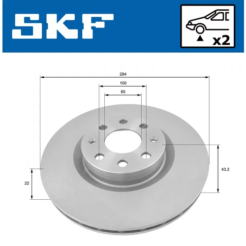 Brzdový kotúč VKBD 80311 V2 /SKF/ - obr. 1