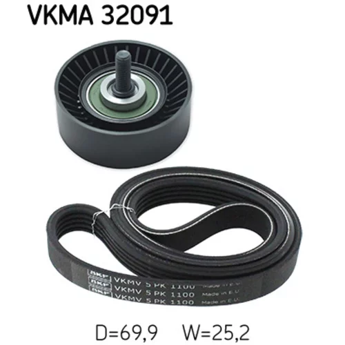 Ozubený klinový remeň - Sada SKF VKMA 32091 - obr. 1