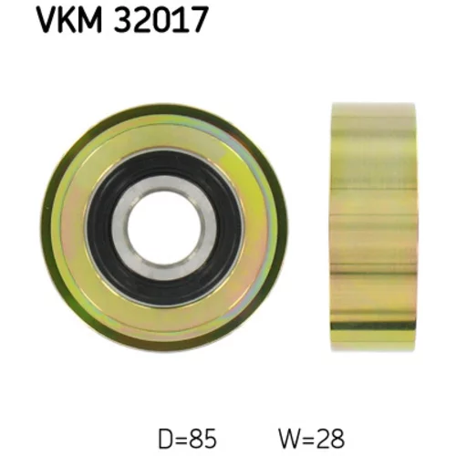 Vratná/vodiaca kladka rebrovaného klinového remeňa SKF VKM 32017