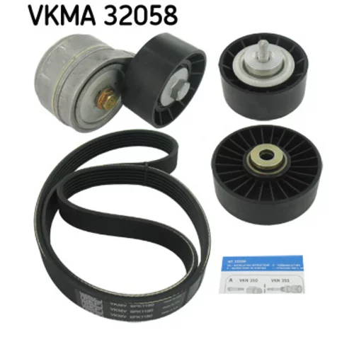 Ozubený klinový remeň - Sada SKF VKMA 32058