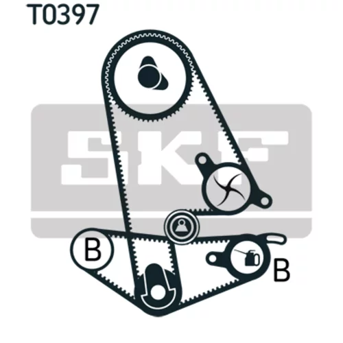 Sada ozubeného remeňa SKF VKMA 93011 - obr. 1