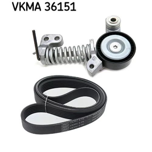 Ozubený klinový remeň - Sada SKF VKMA 36151