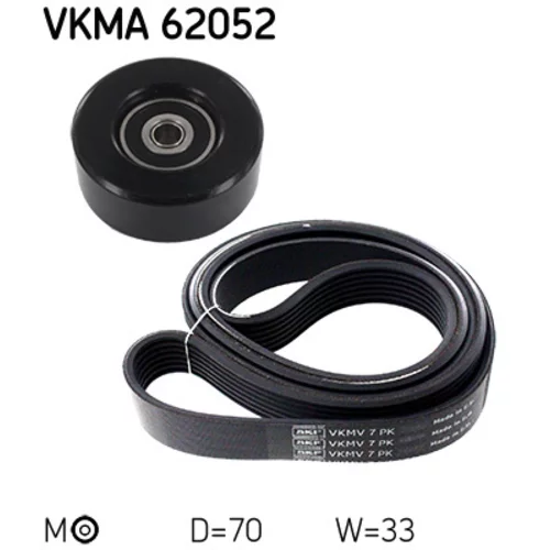 Ozubený klinový remeň - Sada SKF VKMA 62052