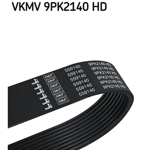 Ozubený klinový remeň SKF VKMV 9PK2140 HD