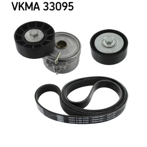 Ozubený klinový remeň - Sada SKF VKMA 33095