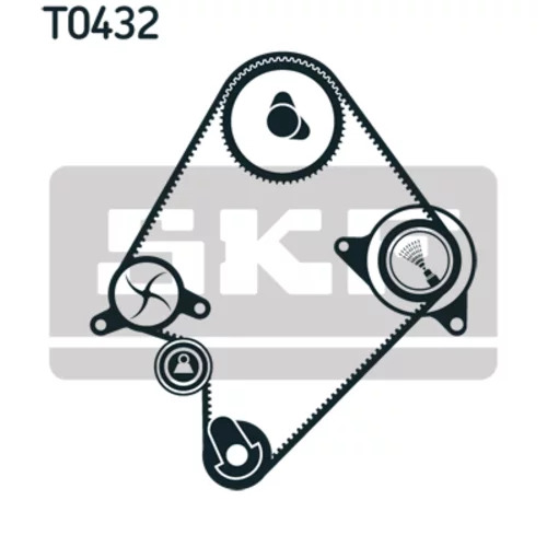 Sada ozubeného remeňa VKMA 94009 /SKF/ - obr. 1