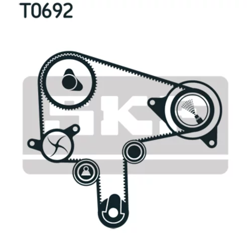 Sada ozubeného remeňa VKMA 94619 /SKF/ - obr. 1