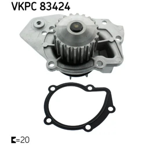 Vodné čerpadlo, chladenie motora SKF VKPC 83424 - obr. 1