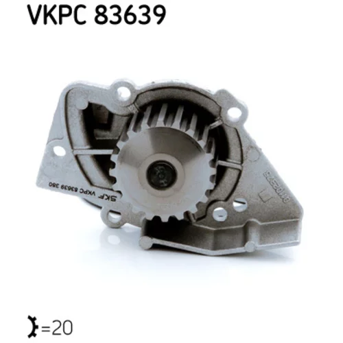 Vodné čerpadlo, chladenie motora SKF VKPC 83639 - obr. 3