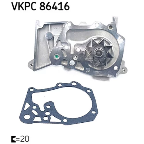 Vodné čerpadlo, chladenie motora SKF VKPC 86416 - obr. 1