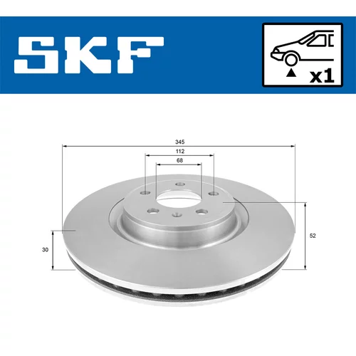 Brzdový kotúč VKBD 80286 V1 /SKF/ - obr. 1