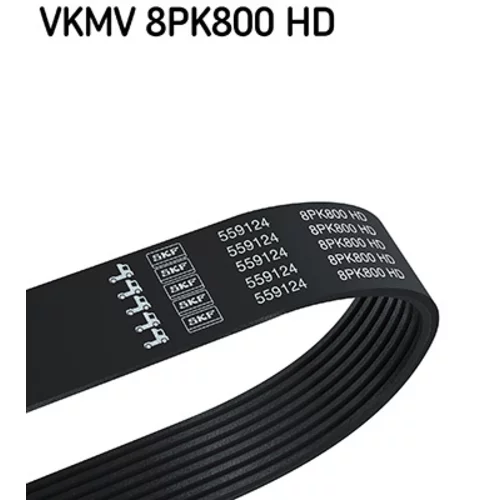 Ozubený klinový remeň SKF VKMV 8PK800 HD